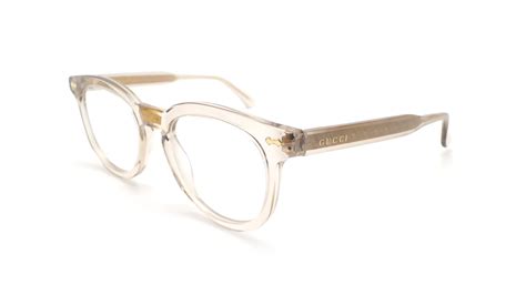 mens gucci clear glasses|transparent Gucci glasses.